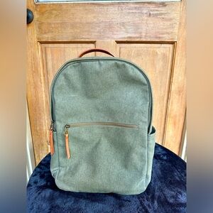 Target - Universal thread green canvas backpack.